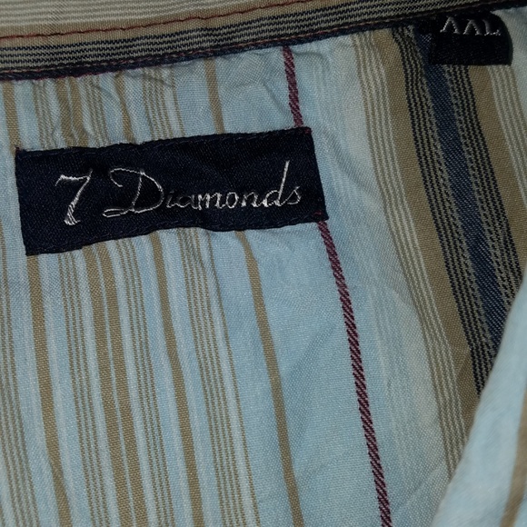 7 Diamonds Western-Style Pearl Snap Button Shirt - Picture 3 of 3